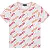 Logo AOP T-Shirt, White - T-Shirts - 1 - thumbnail