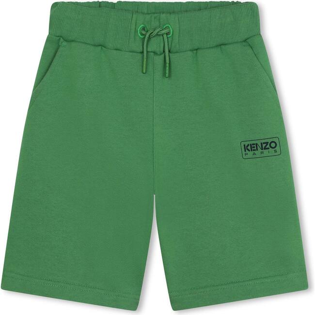 Logo Bermuda Shorts, Green