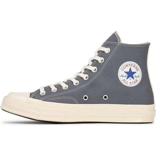 Heart High Top Sneakers, Gray - Sneakers - 3