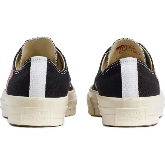 Heart Low Top Sneakers, Black - Sneakers - 3