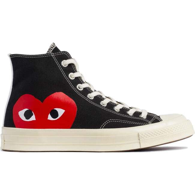 Heart High Top Sneakers, Black