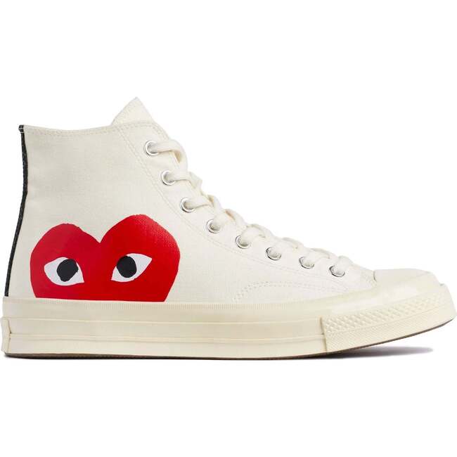 Heart High Top Sneakers, Beige