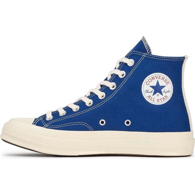 Heart High Top Sneakers, Blue - Sneakers - 3