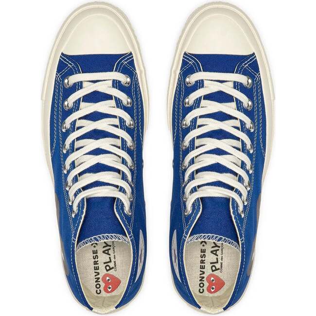 Heart High Top Sneakers, Blue - Sneakers - 4