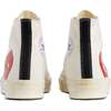 Heart High Top Sneakers, Beige - Sneakers - 3