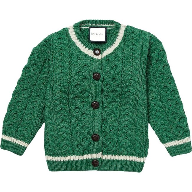 London Days Cardigan, Cut Grass Green