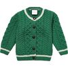 London Days Cardigan, Cut Grass Green - Cardigans - 1 - thumbnail