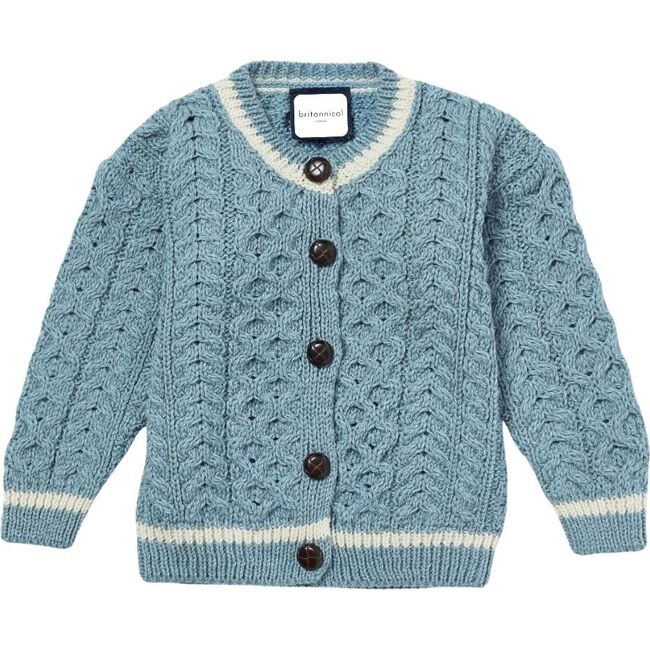 London Days Cardigan, Duck Egg