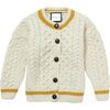 London Days Cardigan, Cream & Sunshine - Cardigans - 1 - thumbnail