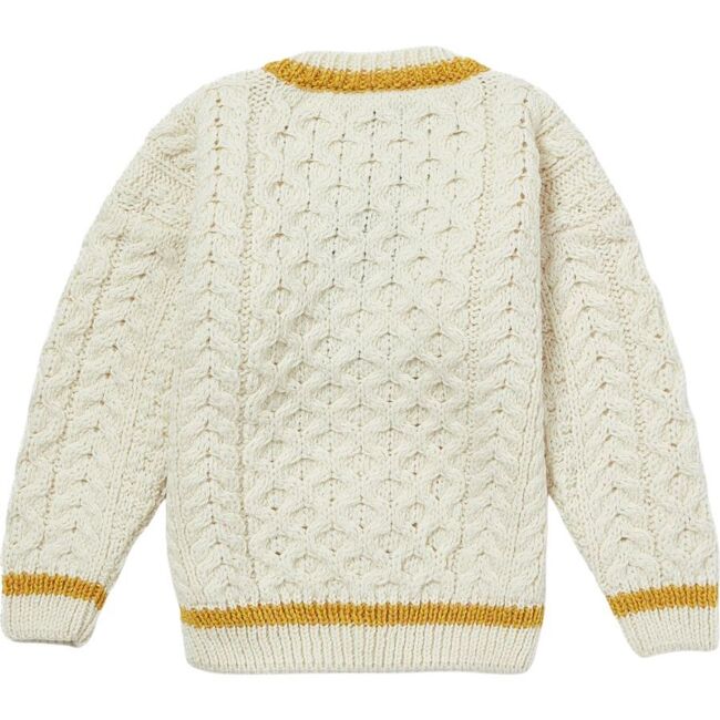 London Days Sweater, Cream & Sunshine - Cardigans - 2