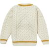 London Days Sweater, Cream & Sunshine - Cardigans - 2