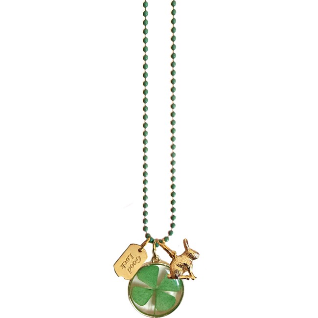 Good Luck Charm Necklace, Green