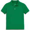 Kids Short Sleeve Pique Polo, Grass - Polo Shirts - 1 - thumbnail