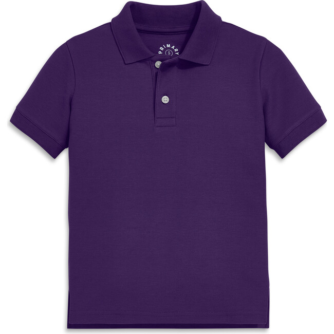 Kids Short Sleeve Pique Polo, Grape