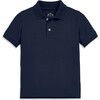 Kids Short Sleeve Pique Polo, Dark Navy - Polo Shirts - 1 - thumbnail