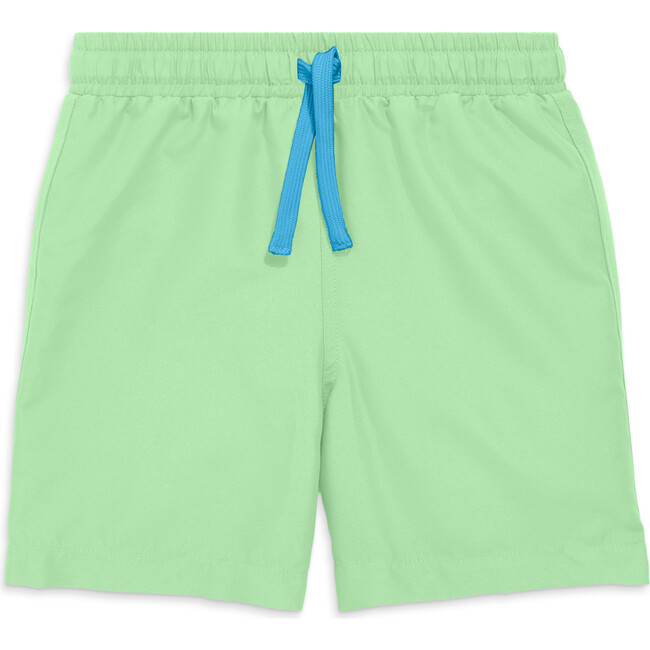 Kids Swim Trunk, Pear - Swim Trunks - 1