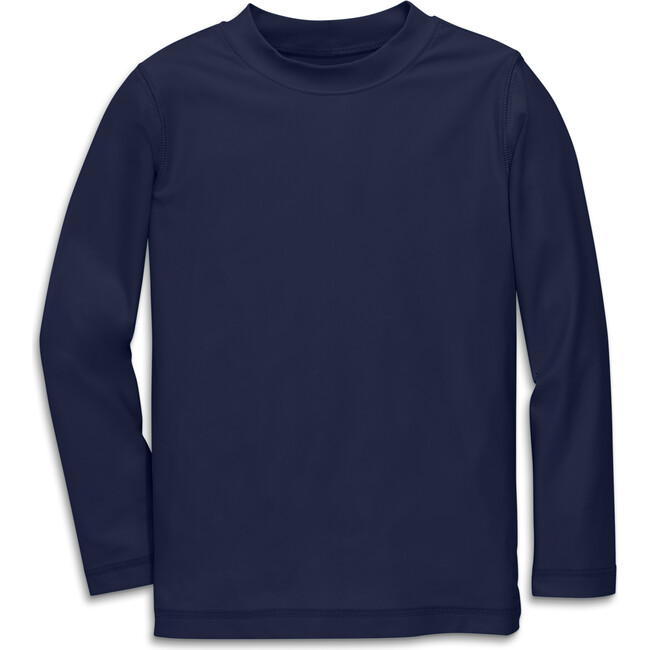 Kids Long Sleeve Rash Guard, Navy