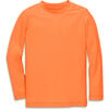 Kids Long Sleeve Rash Guard, Cantaloupe - Rash Guards - 1 - thumbnail