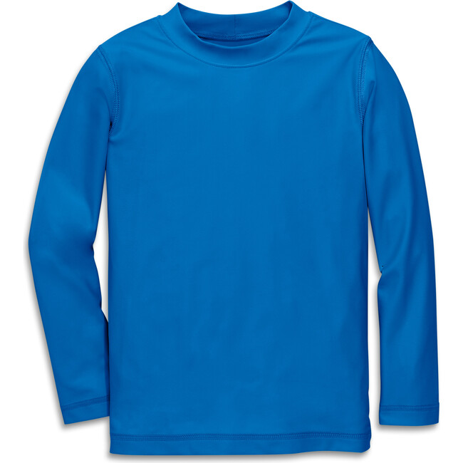 Kids Long Sleeve Rash Guard, Blueberry