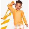 Kids Long Sleeve Rash Guard, Cantaloupe - Rash Guards - 2