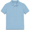 Kids Short Sleeve Pique Polo, Stream - Polo Shirts - 1 - thumbnail