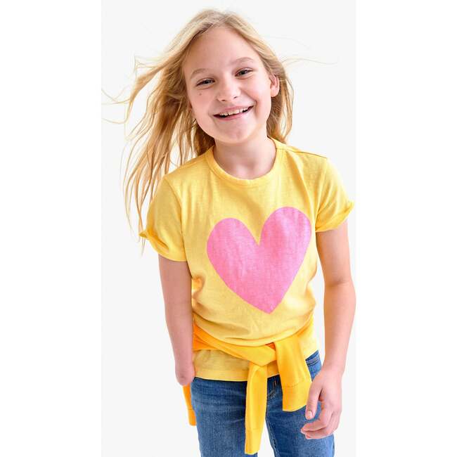 Kids Heart Tee, Sunlight - T-Shirts - 3