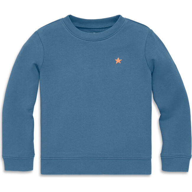 Kids Embroidered Sweatshirt, Moonlight