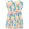 Kids Backyard Dress In Rainbow Tulip Fields, White Rainbow Tulips - Dresses - 1 - thumbnail