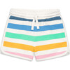 Kids Recess Short In Candy Stripe, Ivory Candy Stripe - Shorts - 1 - thumbnail