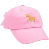 Pony Bow Baseball Hat, Pink - Hats - 1 - thumbnail