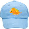 Triceratops Baseball Hat, Blue - Hats - 1 - thumbnail