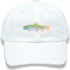 Trout Baseball Hat, White - Hats - 1 - thumbnail