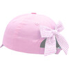 Pony Bow Baseball Hat, Pink - Hats - 3