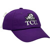 Officially Licensed TCU Bow Baseball Hat, Purple - Hats - 1 - thumbnail