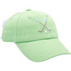 Golf Clubs Bow Baseball Hat, Green - Hats - 1 - thumbnail