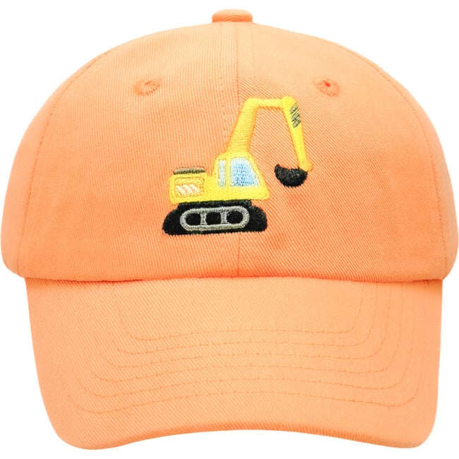 Excavator Baseball Hat, Orange