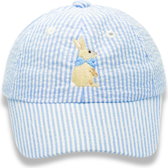 Bunny Baseball Hat, Blue - Hats - 1