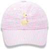 Bunny Bow Baseball Hat, Pink - Hats - 1 - thumbnail