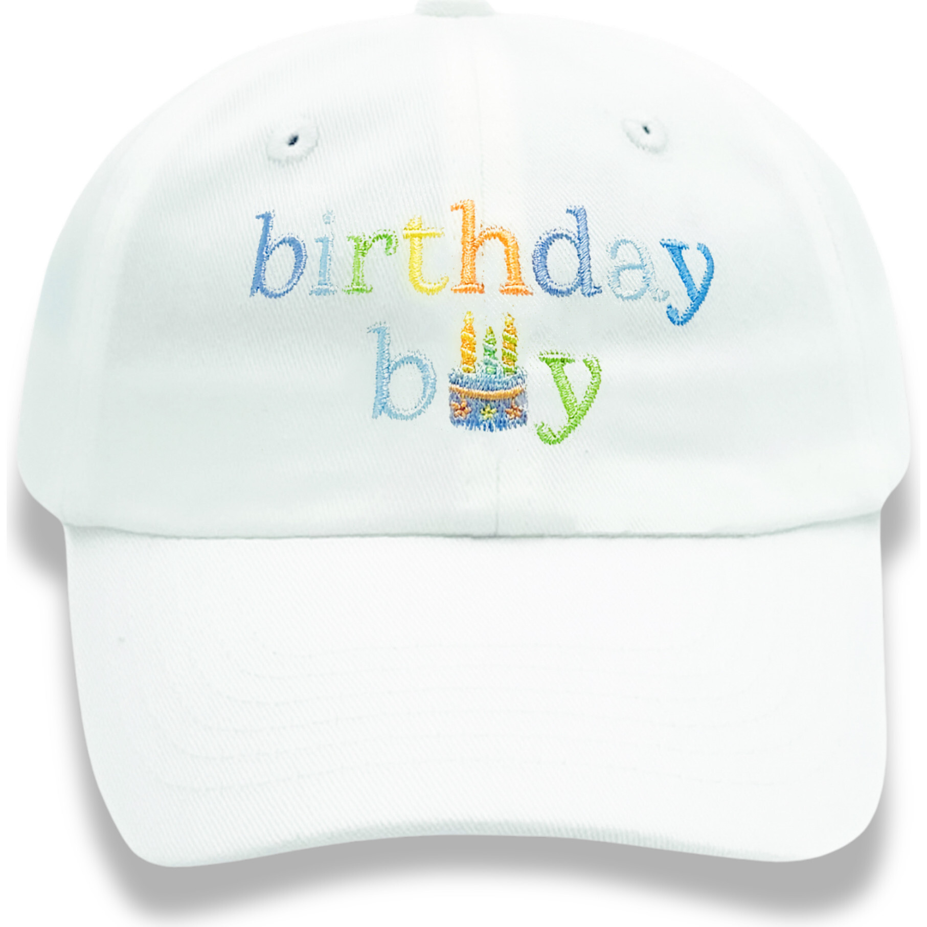 Birthday Boy Baseball Hat, White - Hats - 1