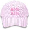 Big Sis Bow Baseball Hat, Pink - Hats - 1 - thumbnail