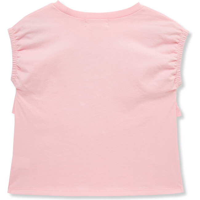 Tiered Embroidered Top, Pink - T-Shirts - 2