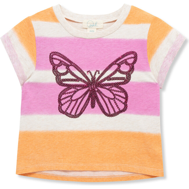 Ombre Butterfly Tee, Orange