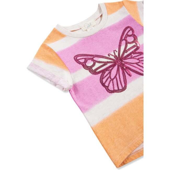 Ombre Butterfly Tee, Orange - T-Shirts - 3