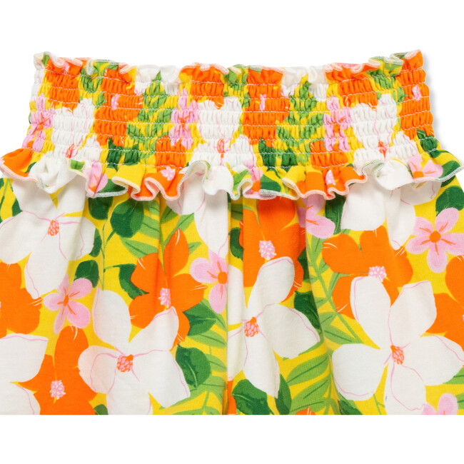 Magnolia Print Short Set, Orange - Mixed Apparel Set - 4