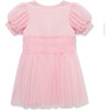 Bunny Applique Mesh Dress, Pink - Dresses - 2