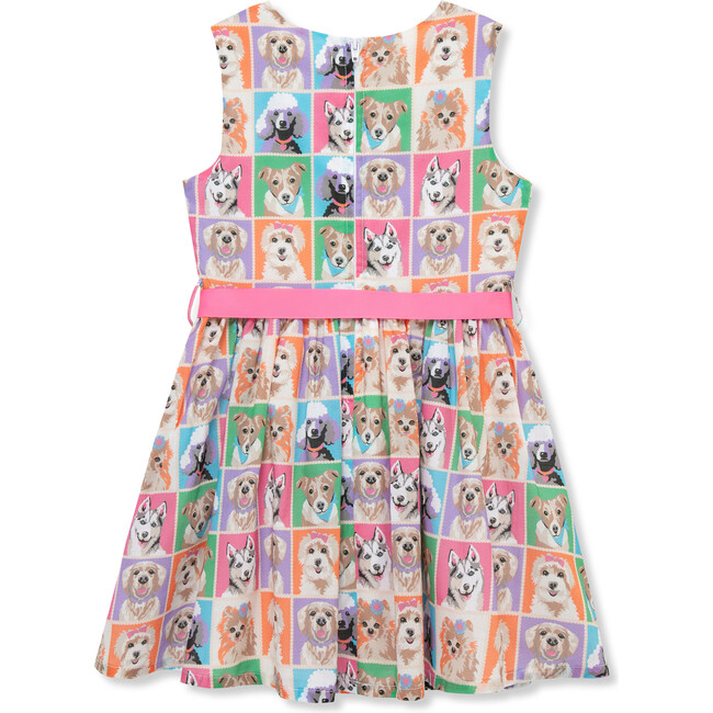 All-Over Puppies Belted Dress, Multi - Dresses - 2