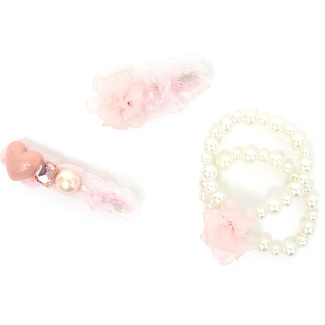 Malia Hairclip Set, Pink