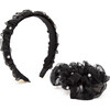 Luna Headband and Hairties Set, Black - Hair Accessories - 1 - thumbnail