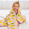 Toddler Bamboo Blanket, Lemon Girl - Blankets - 2