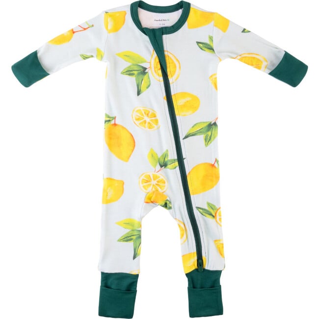 Baby Bamboo Pajamas w/ DreamCuffs®, Lemon Boy